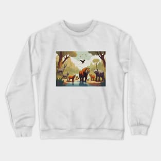 Wild Animals Crewneck Sweatshirt